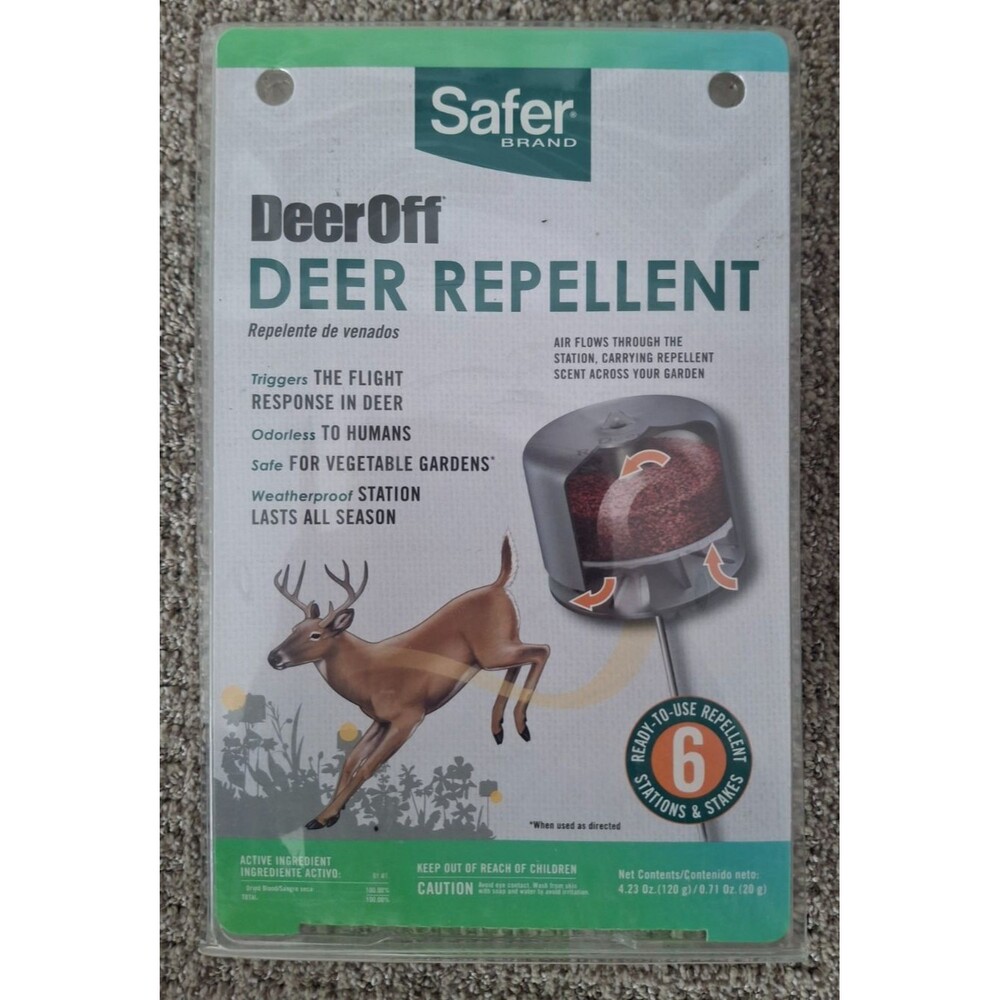 Safer Brand Waterproof Deer Repelling Stations (6 Stations per Package